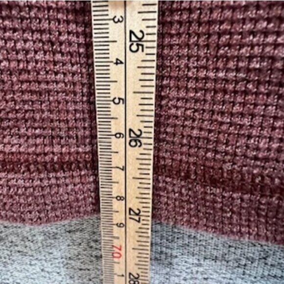 Eddie Bauer Men's Long Sleeve Shirt Size Large Maroon Henley Buttons - Picture 7 of 11